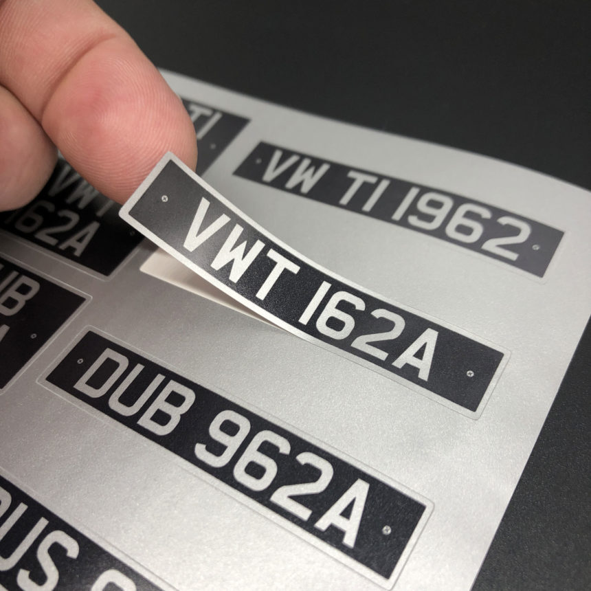 DeAgostini VW T1 Camper license plate stickers Mike Lane Mods