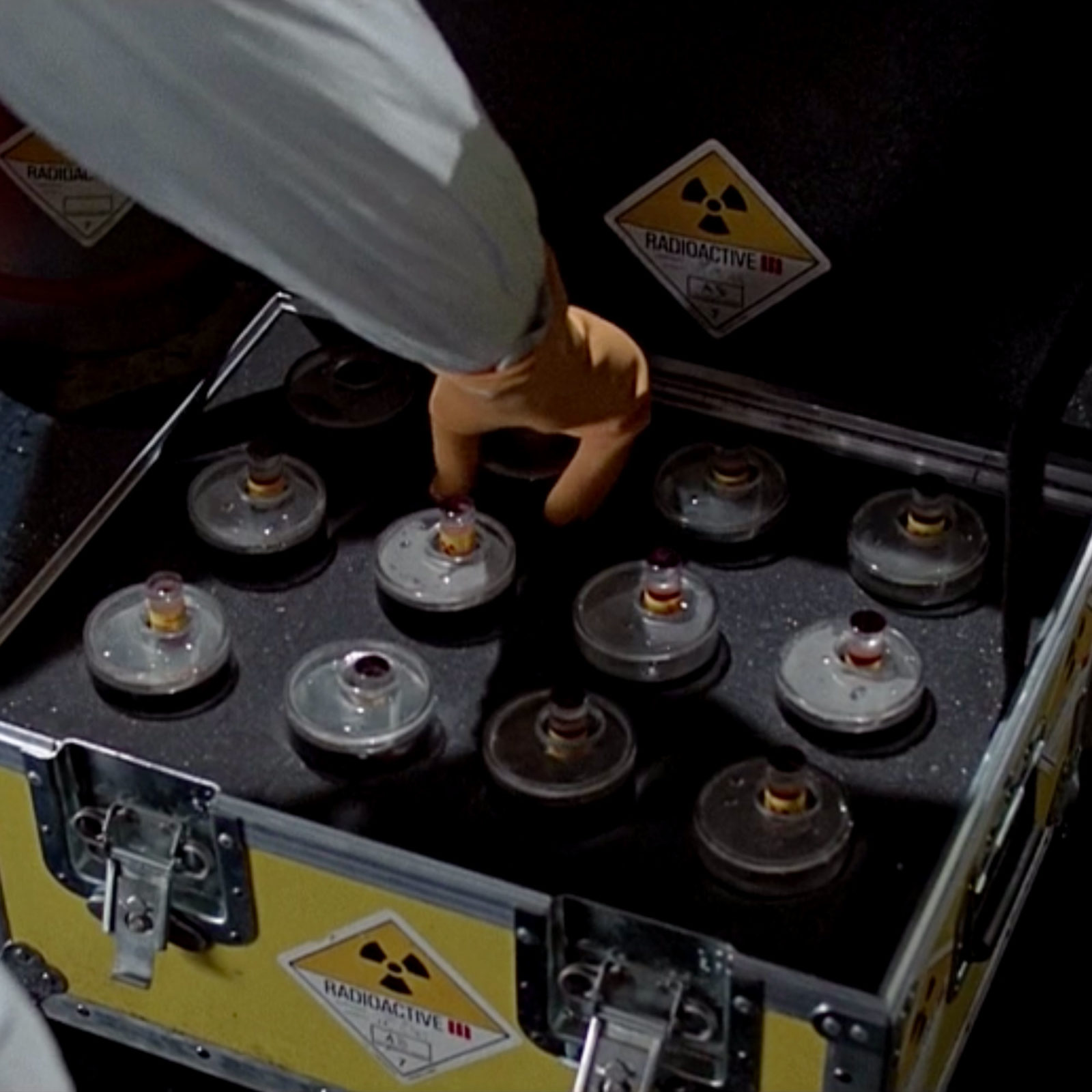 Original DeLorean plutonium case from Back to the Future