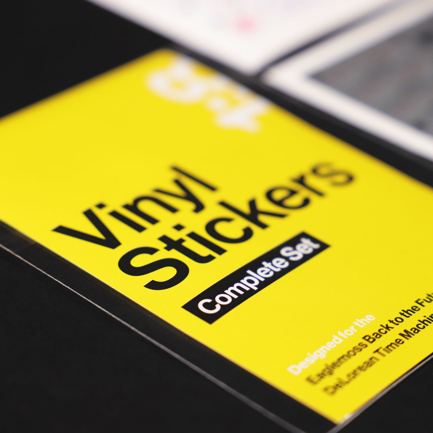 DeLorean Vinyl Stickers Complete Set mod package