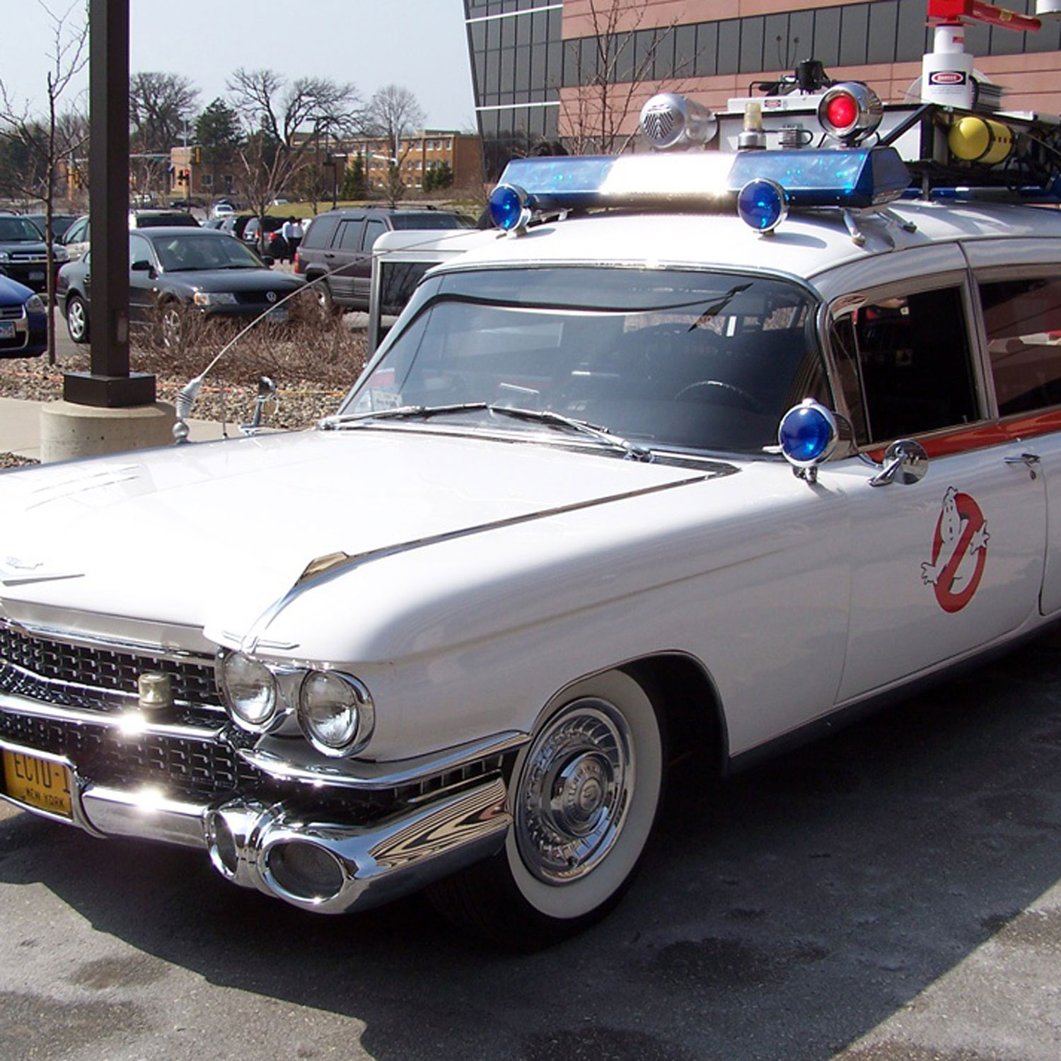 Wheel cap on real life Ghostbusters Ecto-1