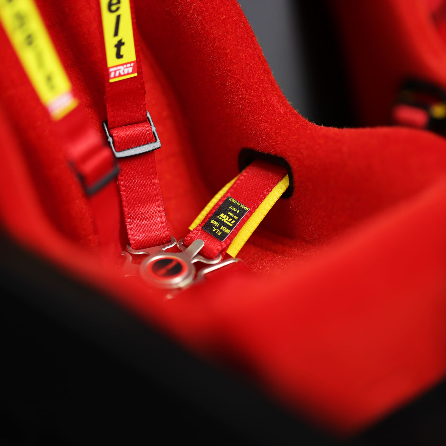 Close-up of harness mod for Panini Ferrari model