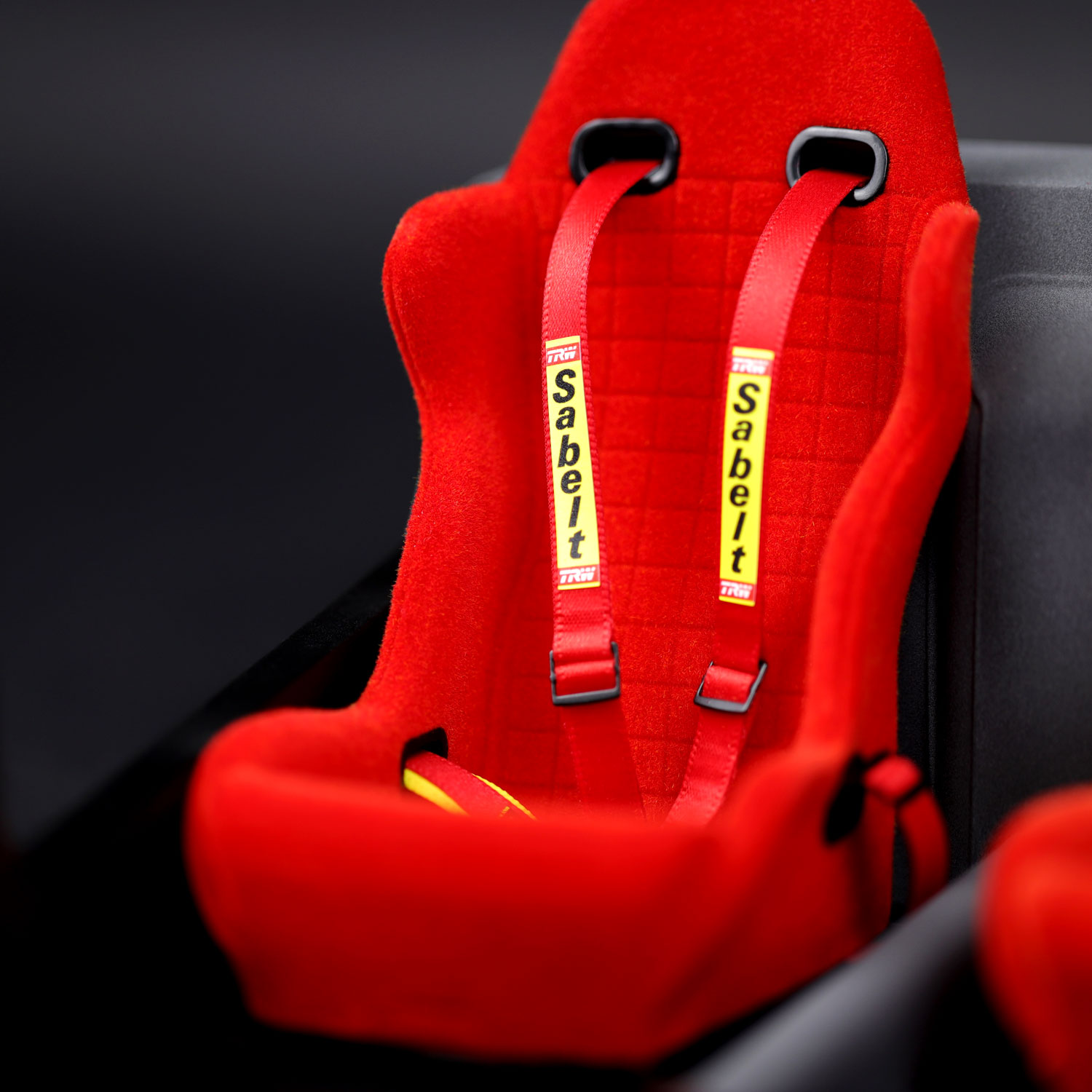 Complete Sabelt Harness Set on Ferrari model