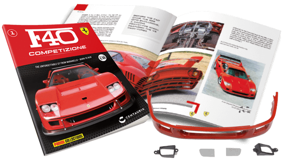 Panini 1:8 Ferrari F40 Competizione build-up Issue 1
