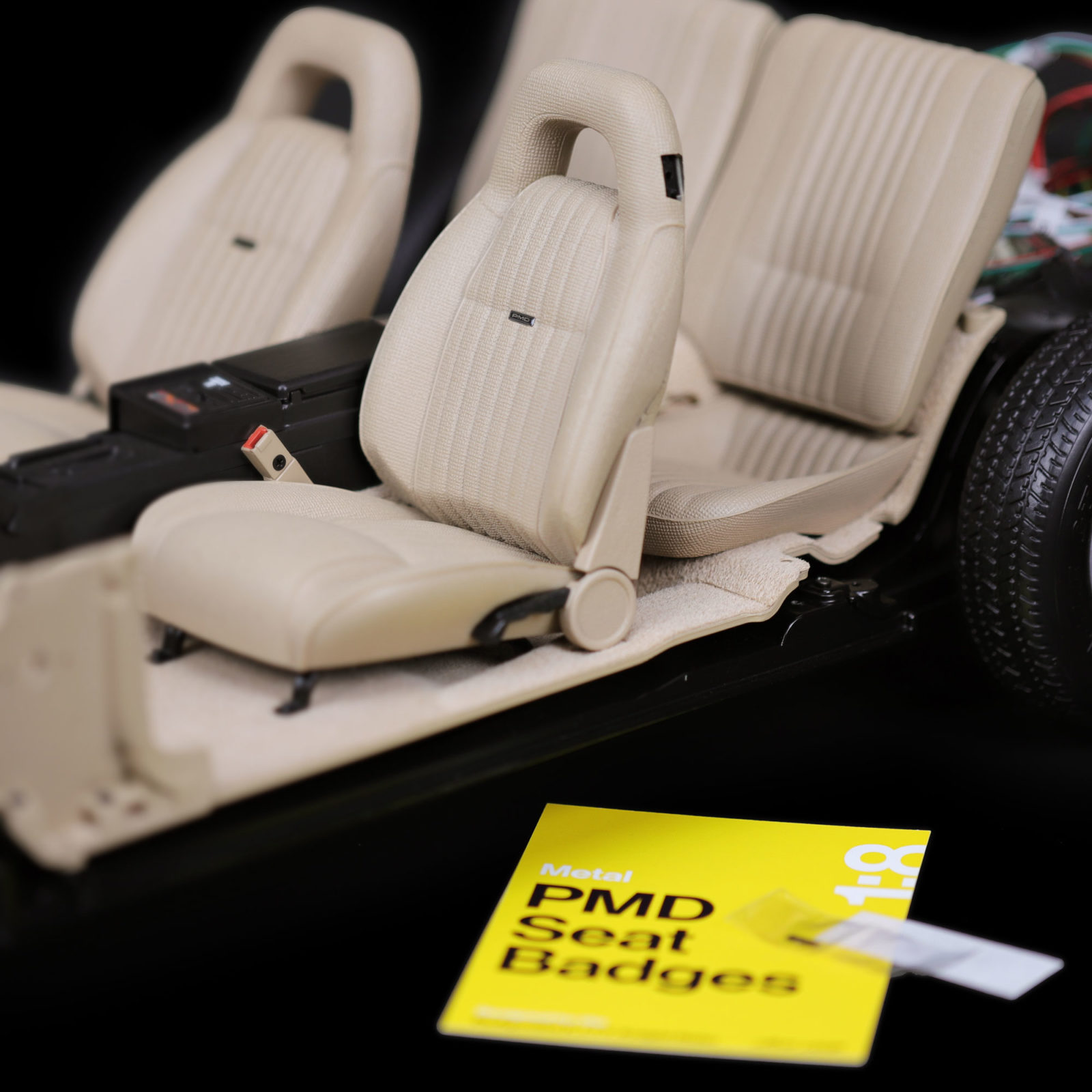 KITT model seats with PMD Seat Badges fitted