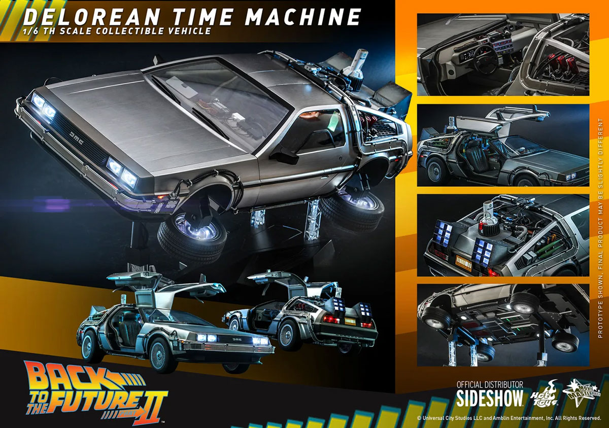 Hot Toys Back to the Future II DeLorean features