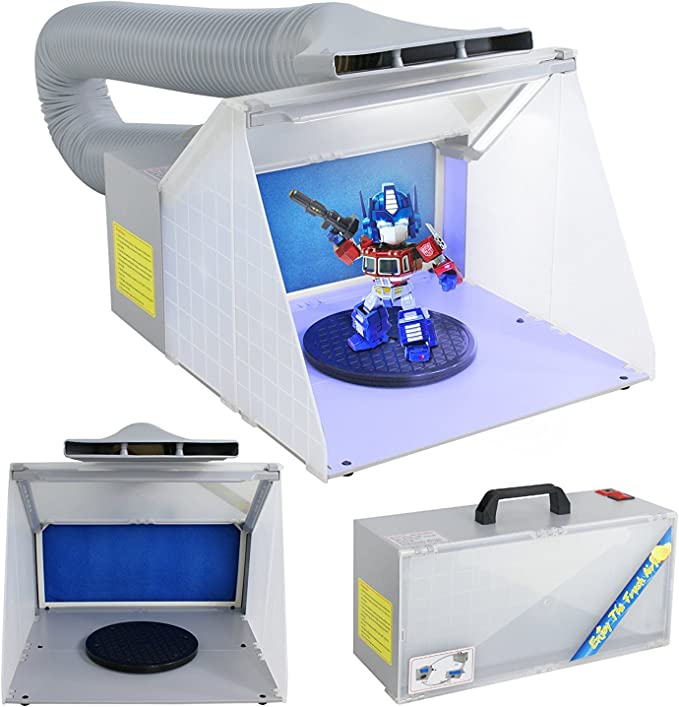 Portable modelling spray booth