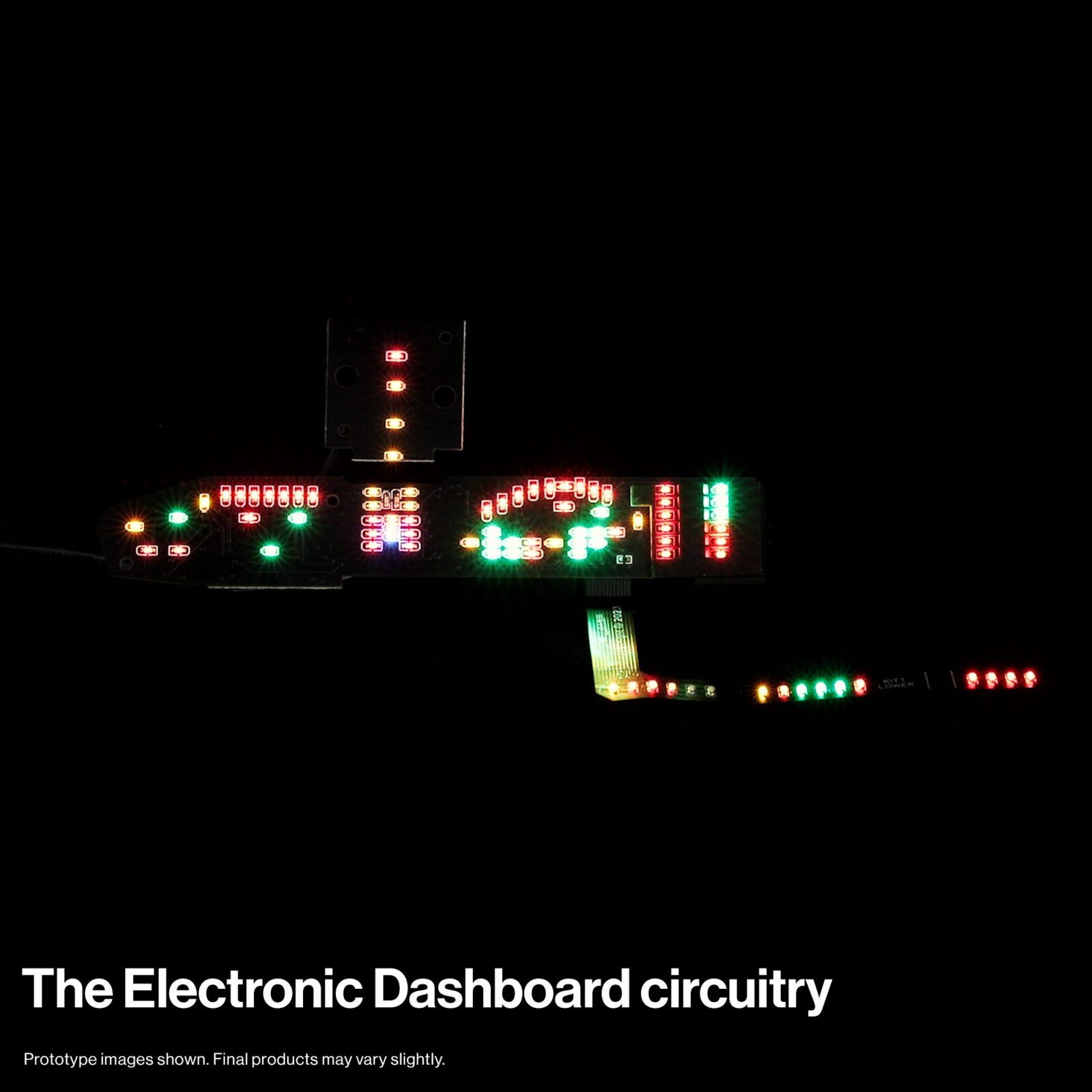 Circuitos electrónicos del tablero KITT