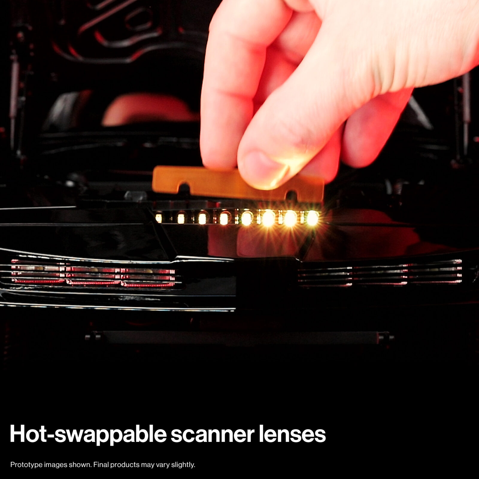Hot-swappable scanner lenses for KITT