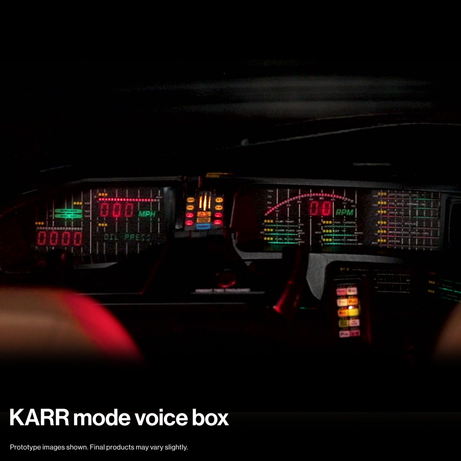 KARR mode voice box for KITT dashboard
