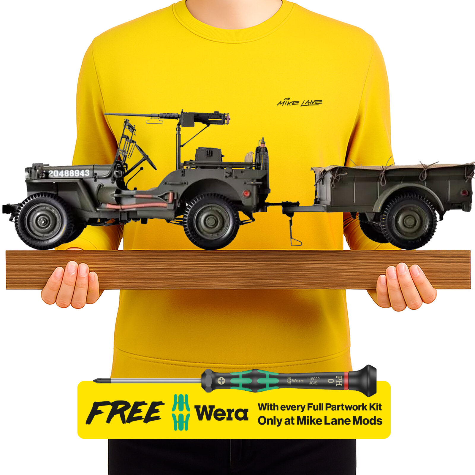 Build a Willys Jeep® 1:8 Full Partwork Kit – Diecast Military Model