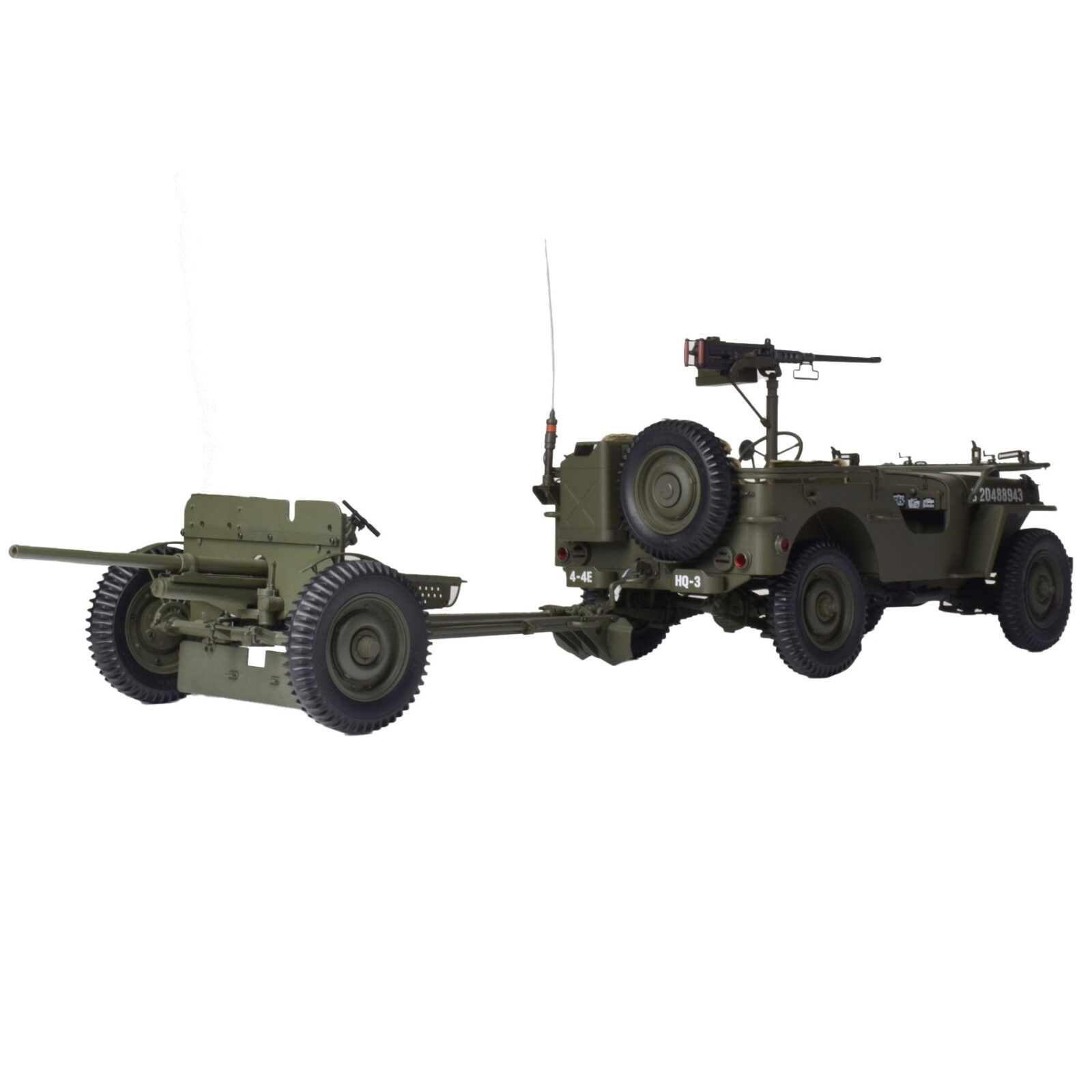 1:8 Willys Jeep® with Trailer – Full Partwork Kit