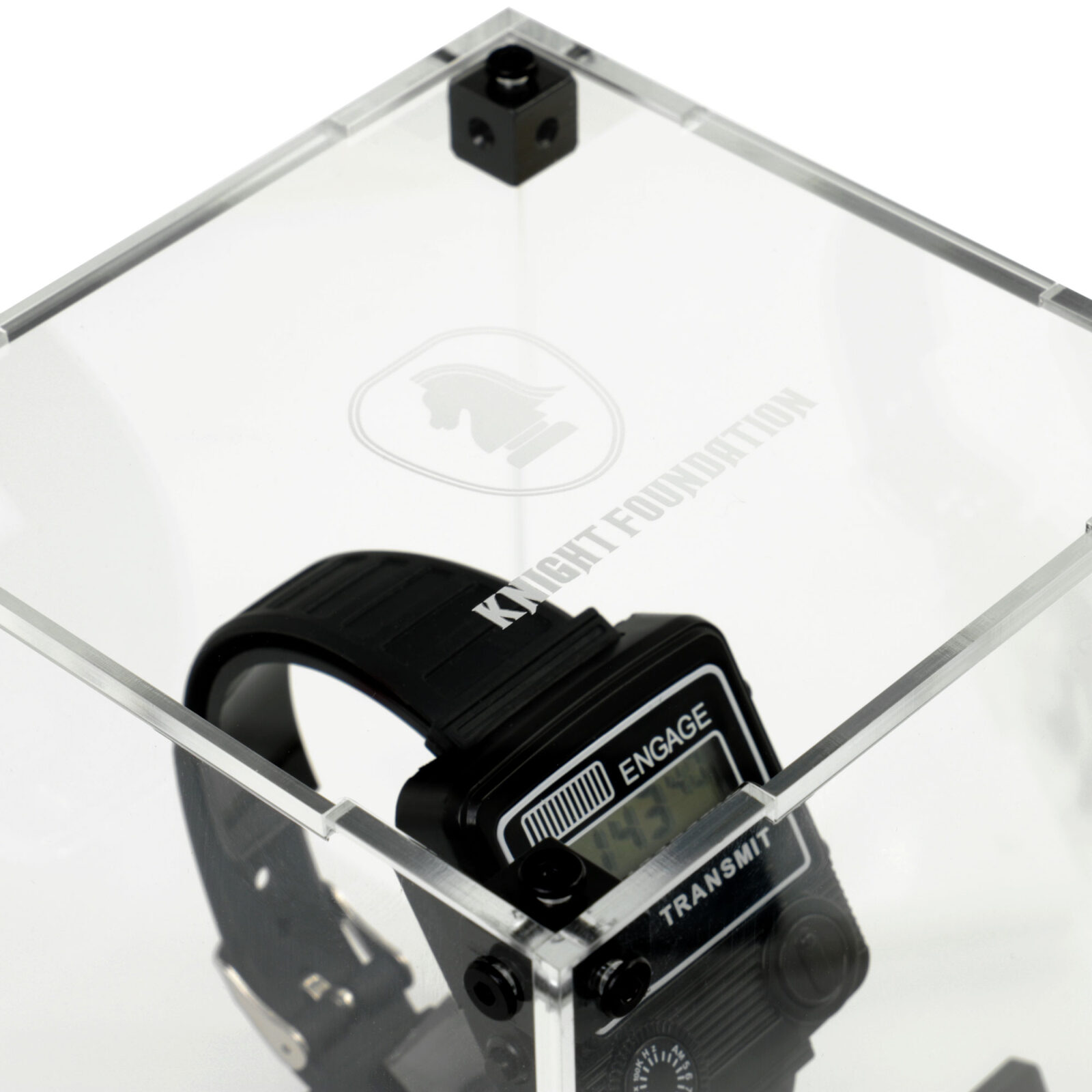 KITT Comlink Display Case with Watch Stand and Plaque