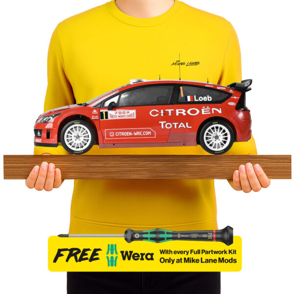 シトロエン C4 WRC 1:8 フルパーツキットを組み立てよう – ダイ