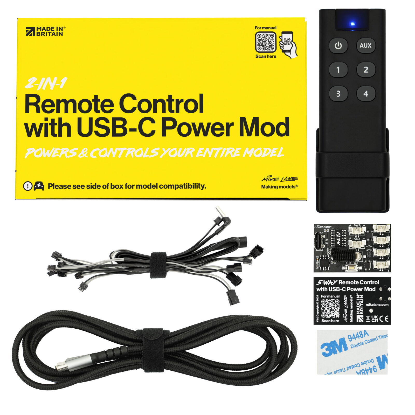 1961 Jaguar E-Type USB-C Power Mod with RF Remote