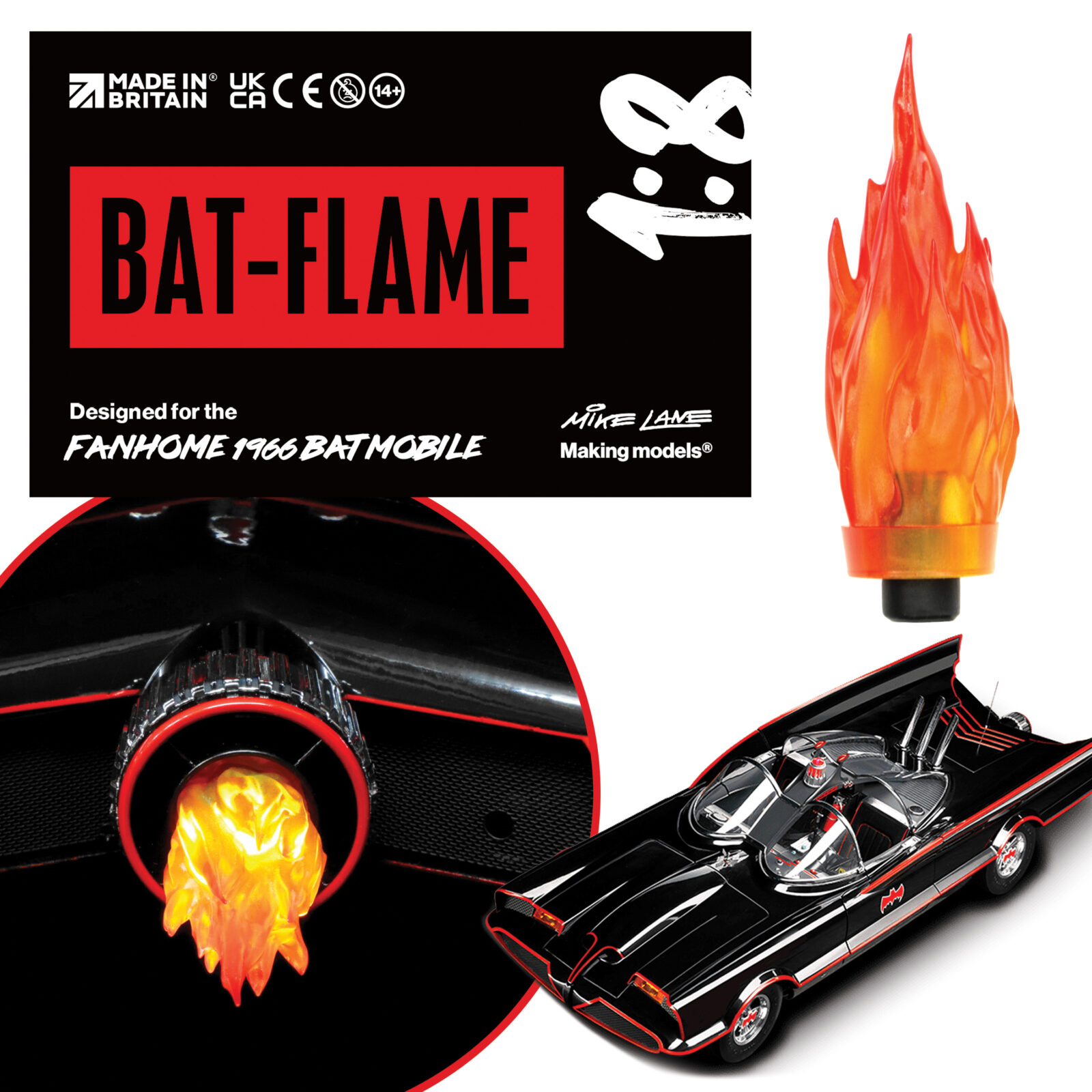 Fanhome 1966 Batmobile Afterburner BAT-FLAME | Mike Lane